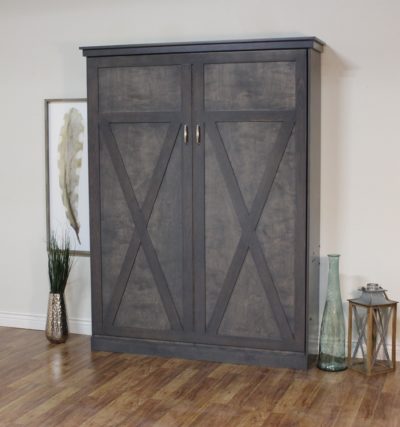 Keystone Standard Grey Bark Murphy Bed - Wallbeds n More Scottsdale