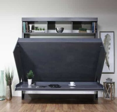 Hidden Bed with Hutch Half Open - Wallbeds n More Scottsdale