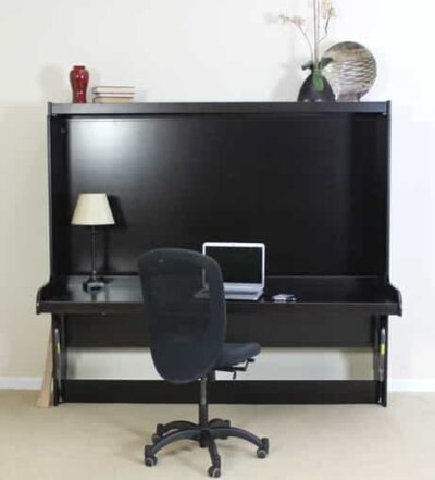 Hidden Bed with No Hutch in Black - Scottsdale Wallbeds n More