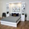 Euro Deluxe Table Wall Bed Open with Piers - Wallbeds n More Scottsdale