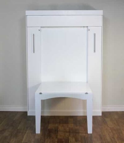 Euro White Table Bed - Wallbeds n More Scottsdale
