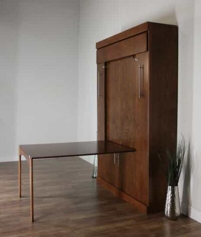 Wallbed with Table Option Dark Finish