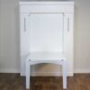 White Wallbed Finish with Table