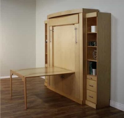 Euro Deluxe Table Bed Closed with Table - Wallbeds n More Scottsdale