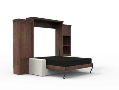 Phoenix Vertical Side Wall Bed Open - Wallbeds n More Scottsdale