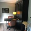 York Wall Bed in Espresso with chairs - Wallbeds n More Scottsdale