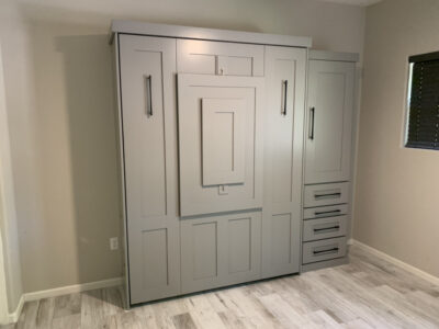 York Wall Bed in Grey, Closed - Wallbeds n More Scottsdale