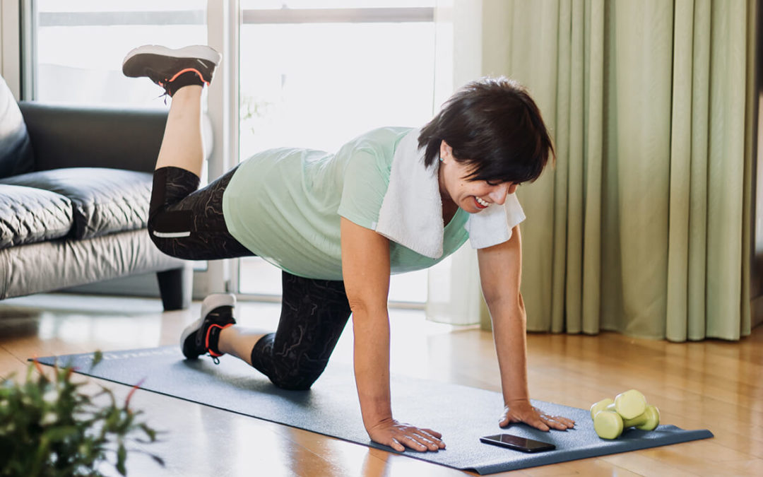 Convert Your guest Suite to a Home Gym - Woman Working Out at Home