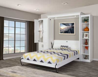 Manchester wall bed open wardrobe